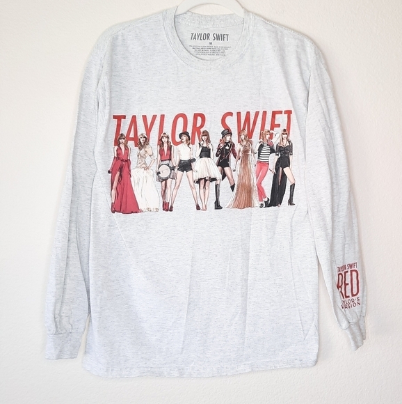Taylor Swift Red Taylor's Version Era Sweatshirt Tee N - Picture 1 of 8